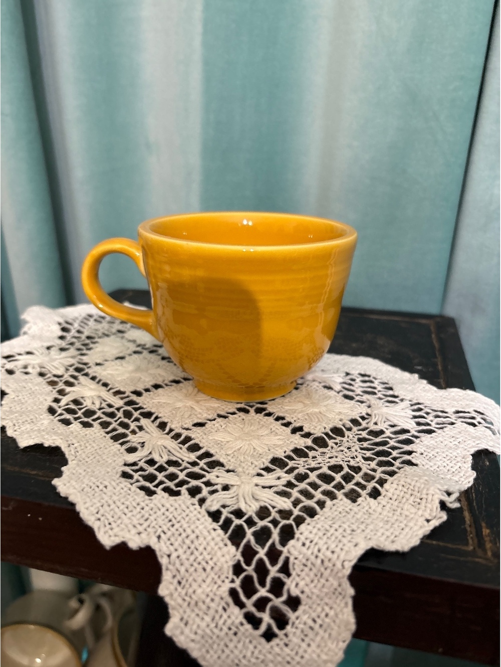 Fiesta Dark Yellow Coffee Cup 75th Anniversary Color.